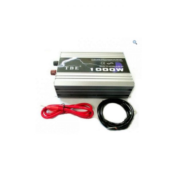 Inverter TBE 1000W καθαρού Ημιτόνου 12V to AC 220V T12P1000I