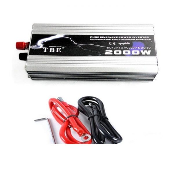 Inverter TBE 2000W καθαρού Ημιτόνου 12V to AC 220V T12P2000I