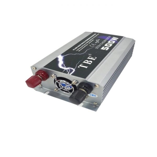 Inverter TBE 500W καθαρού Ημιτόνου 12V to AC 220V   T12P500I