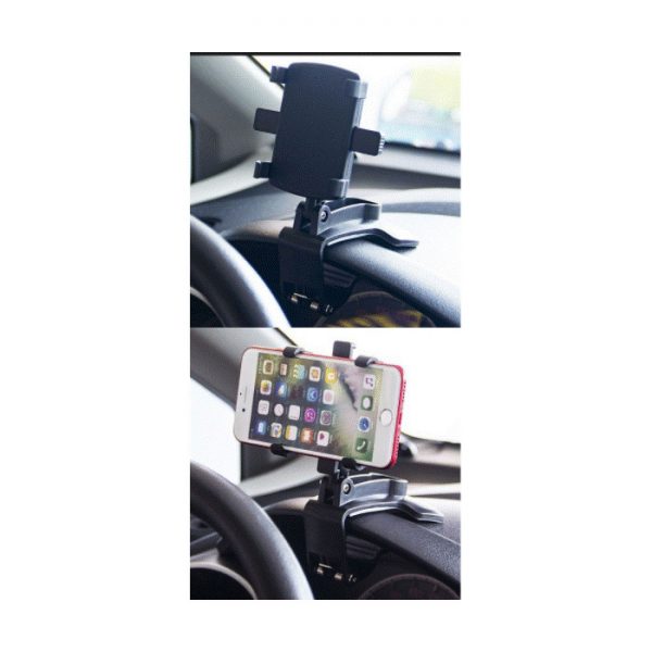 3 Clip-on Phone Holder Gauge Table / Rearview Mirror / Sun Visor YB20-3 - Image 5