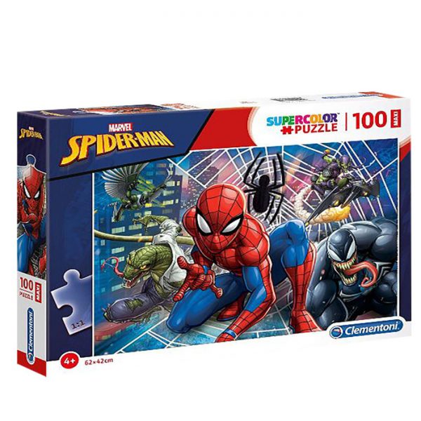 MAXI PUZZLE CLEMENTONI 100 TEM SPIDERMAN 40x27x4cm