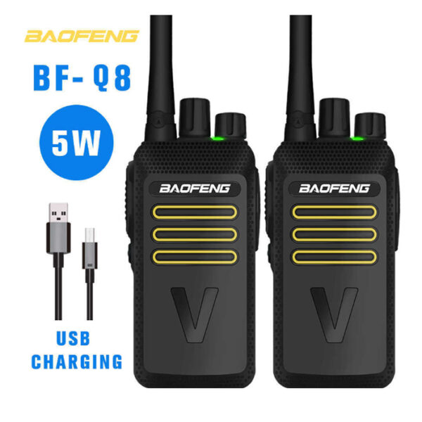 Baofeng BF-Q8 UHF Walkie Talkie χωρίς Οθόνη Σετ 2TMX