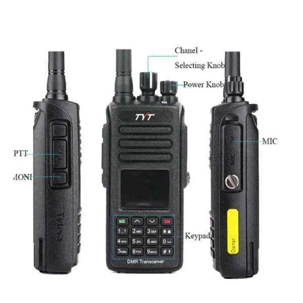 TYT MD-UV390 PLUS 10W GPS DMR VHF/UHF Dual Band  Waterproof IP67 with AES256 Encryption - Image 3