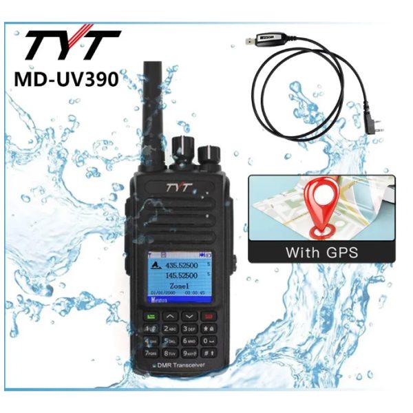 TYT MD-UV390 PLUS 10W GPS DMR VHF/UHF Dual Band  Waterproof IP67 with AES256 Encryption - Image 4