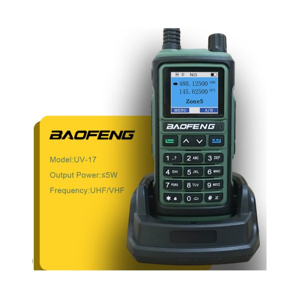 Baofeng BF-UV17 Ασύρματος Φορητός Πομποδέκτης VHF – UHF 5W ΠΡΑΣΙΝΟ - Image 6