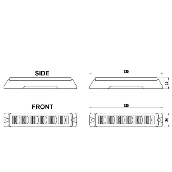 Grill lights LED LEXON 2 x 6, 12,24V - Image 3